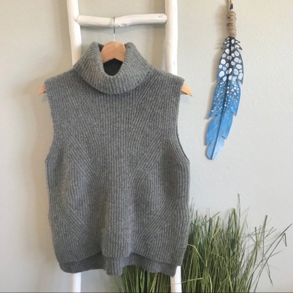 Madewell Sweaters - Madewell Merino Wool Sleeveless Turtleneck Sweater